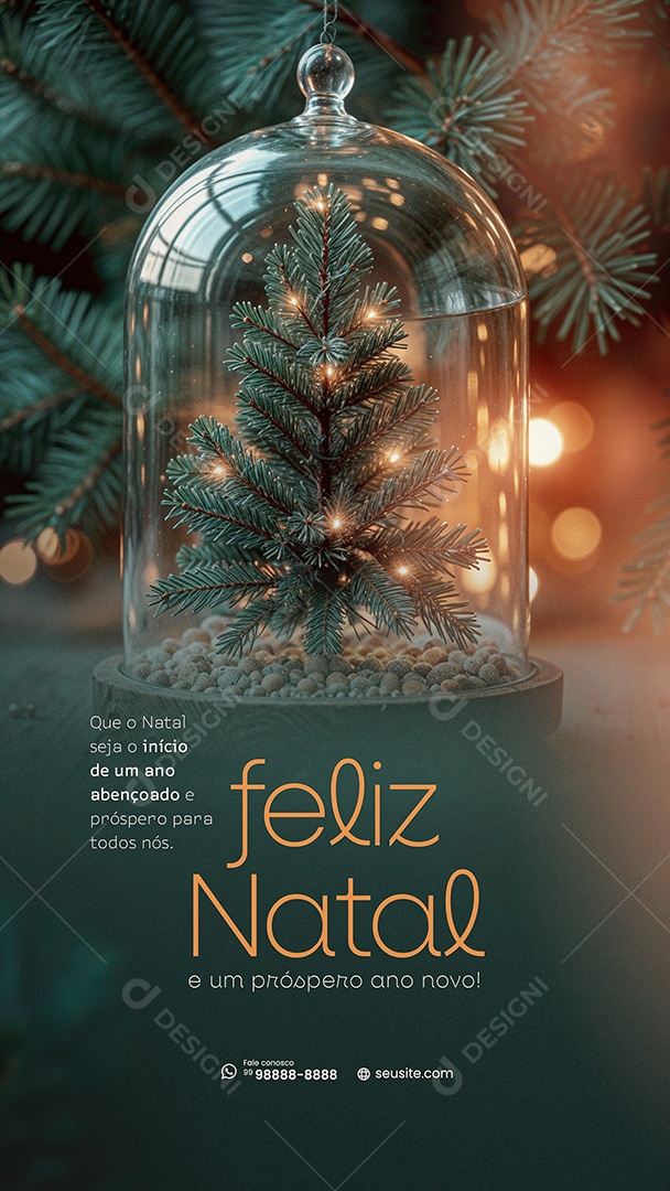 Story Feliz Natal 25 de Dezembro Boas Festas Social media PSD Editável