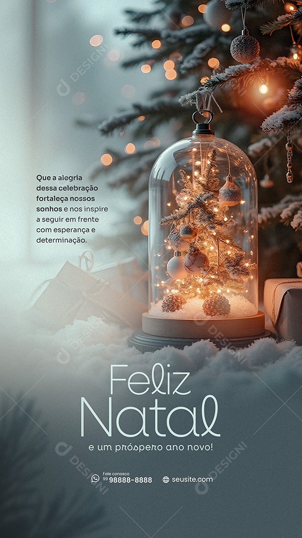 Story Feliz Natal 25 de Dezembro Boas Festas Social media PSD Editável