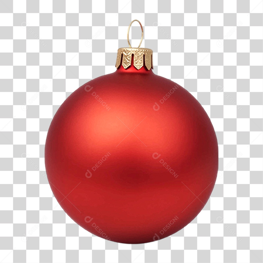 Elemento 3D Enfeite de Natal PNG Transparente