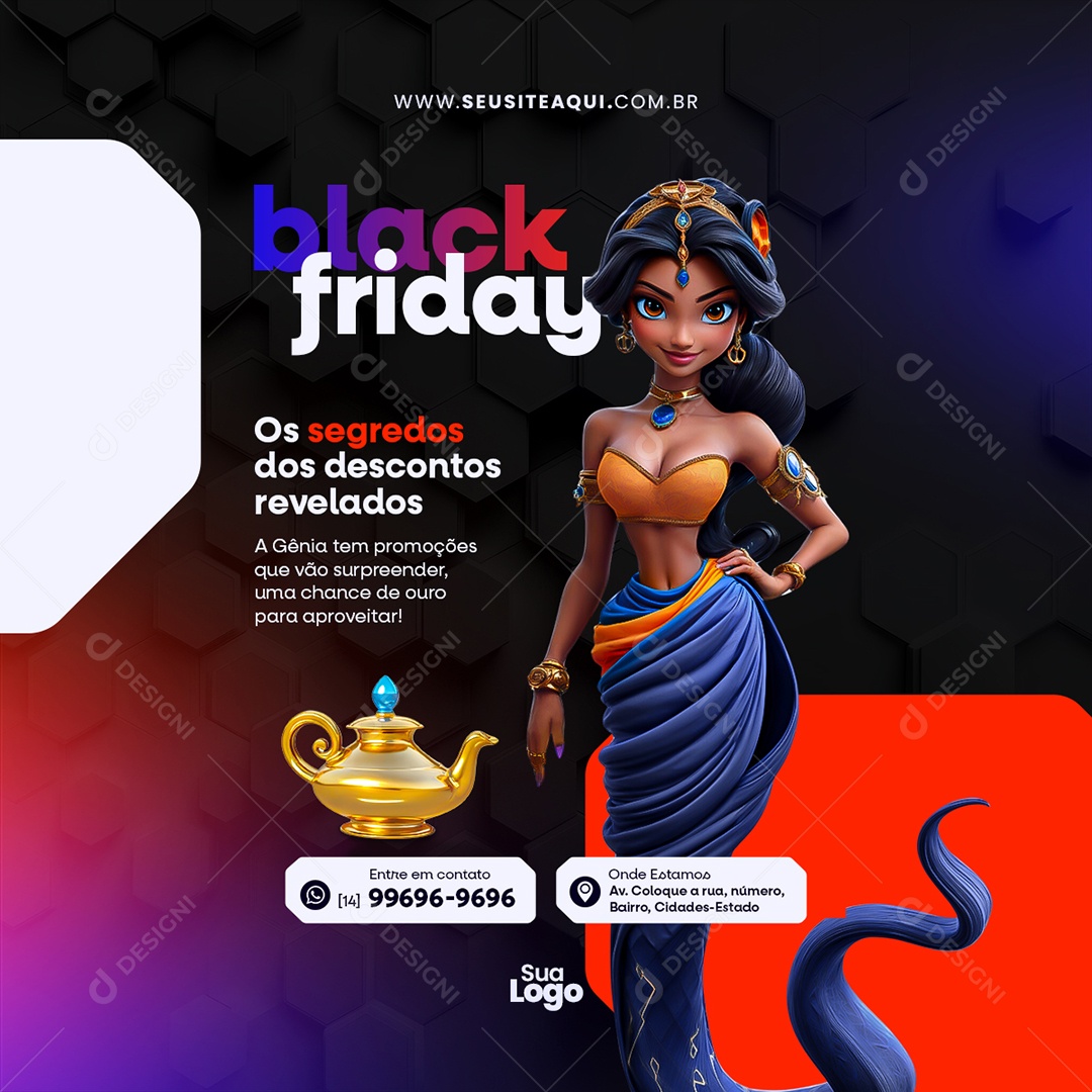 Post Black Friday Loja de Eletrônicos Social Media PSD Editável