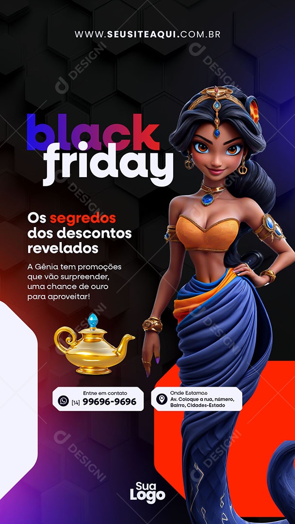 Story Black Friday Loja de Eletrônicos Social Media PSD Editável