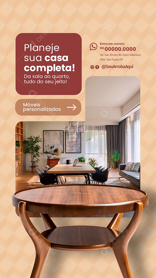 Story Loja de Móveis Aproveite nossa Promoção Especial Social Media PSD Editável