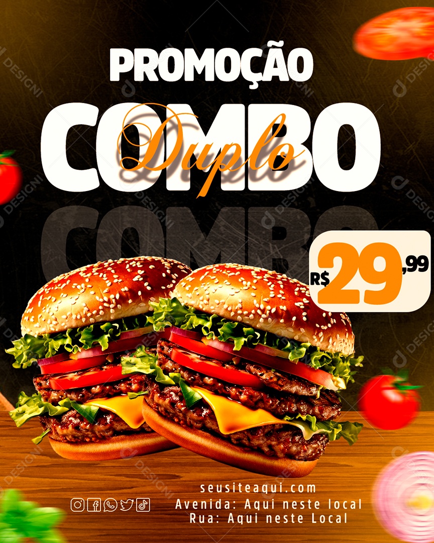 Promoção Combo Duplo PSD Editável