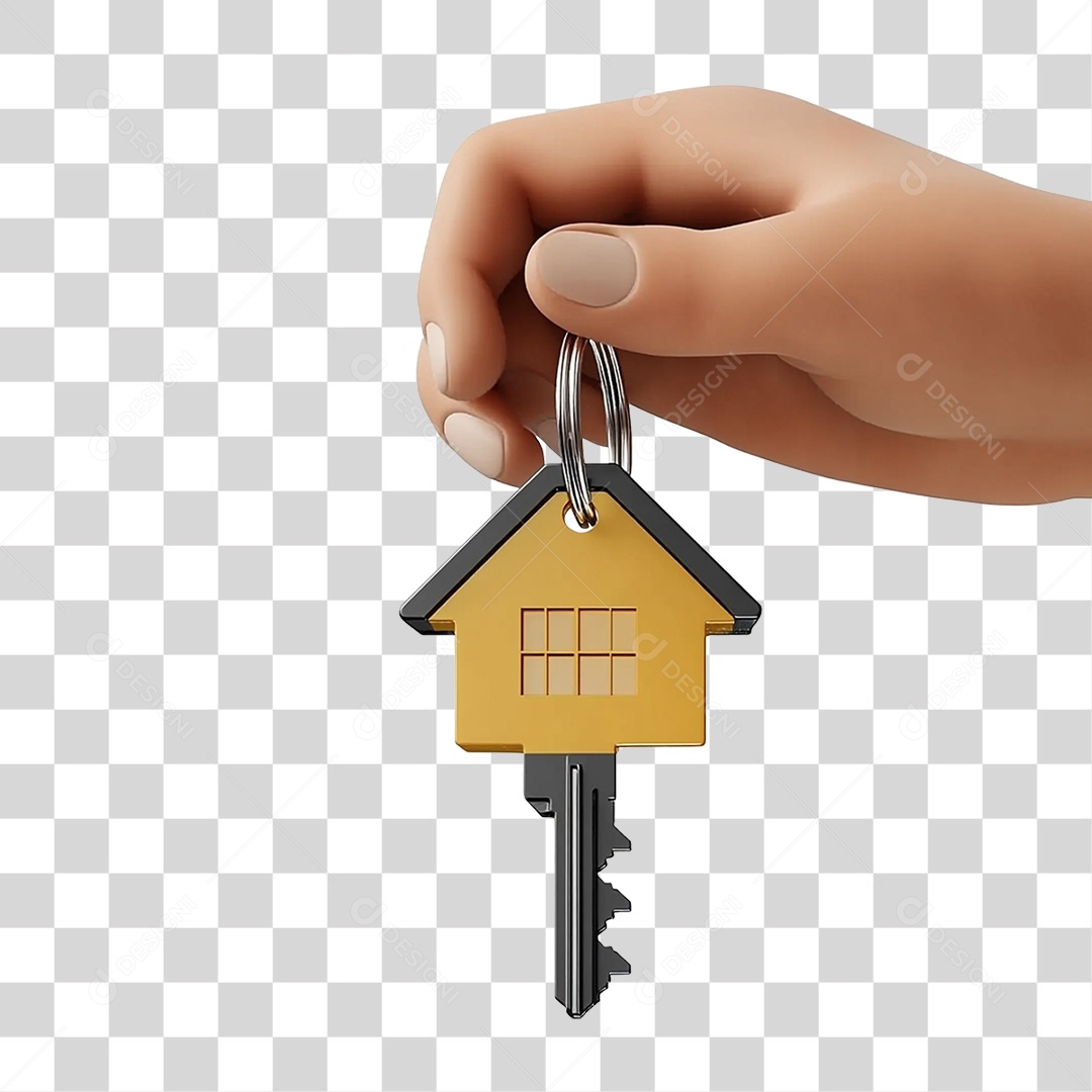 Mão Segurando Chaves PNG Transparente