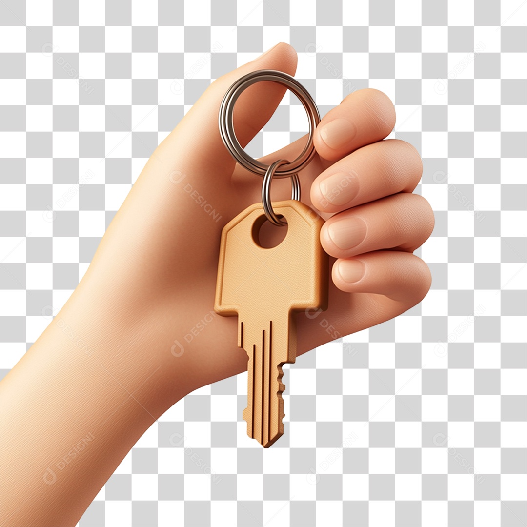 Mão Segurando Chaves PNG Transparente