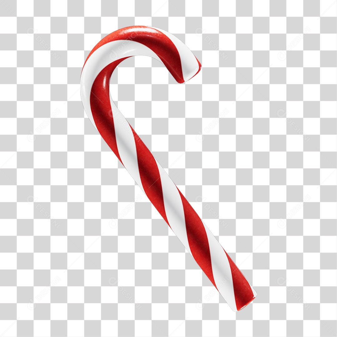 Bengala de Natal PNG Transparente