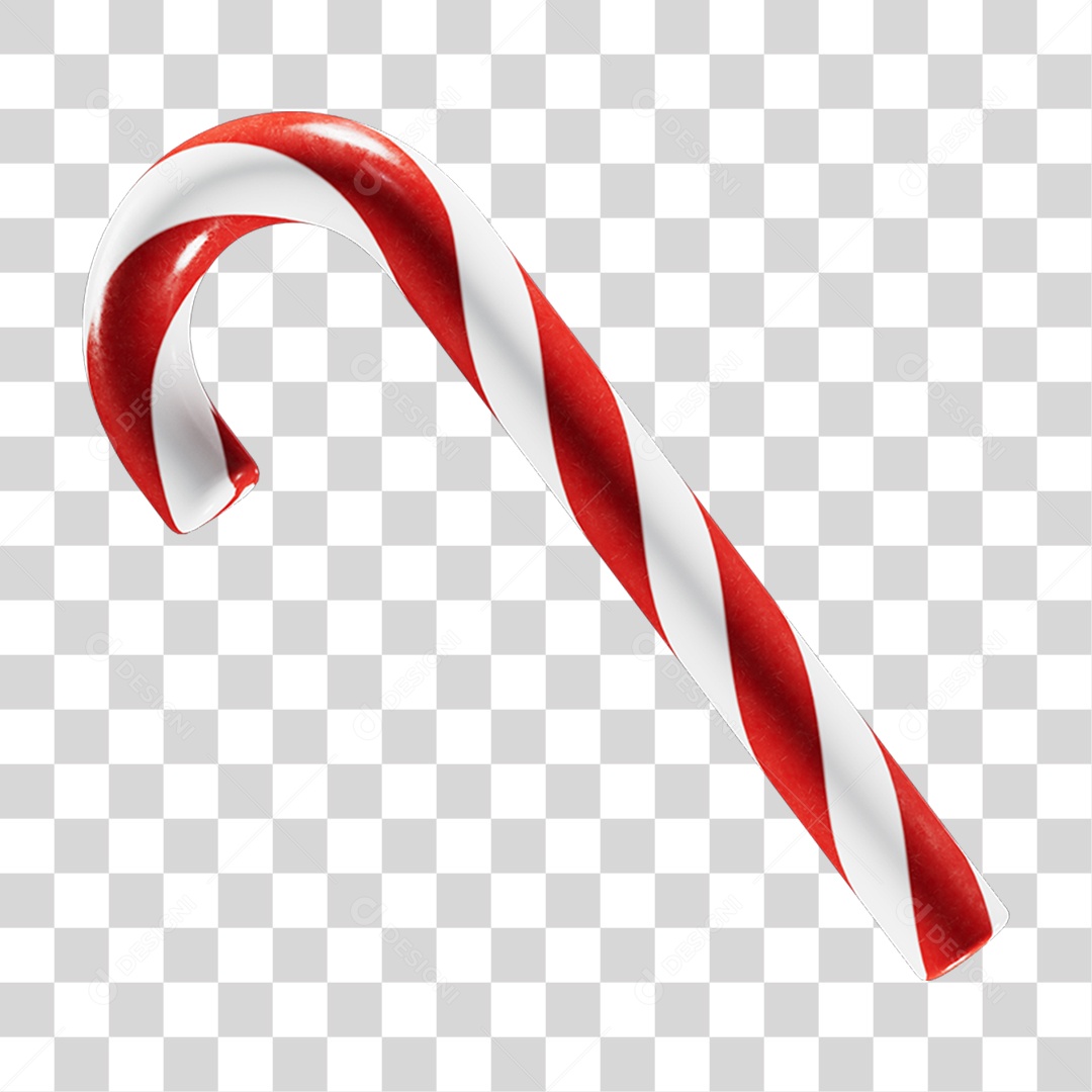 Bengala de Natal PNG Transparente