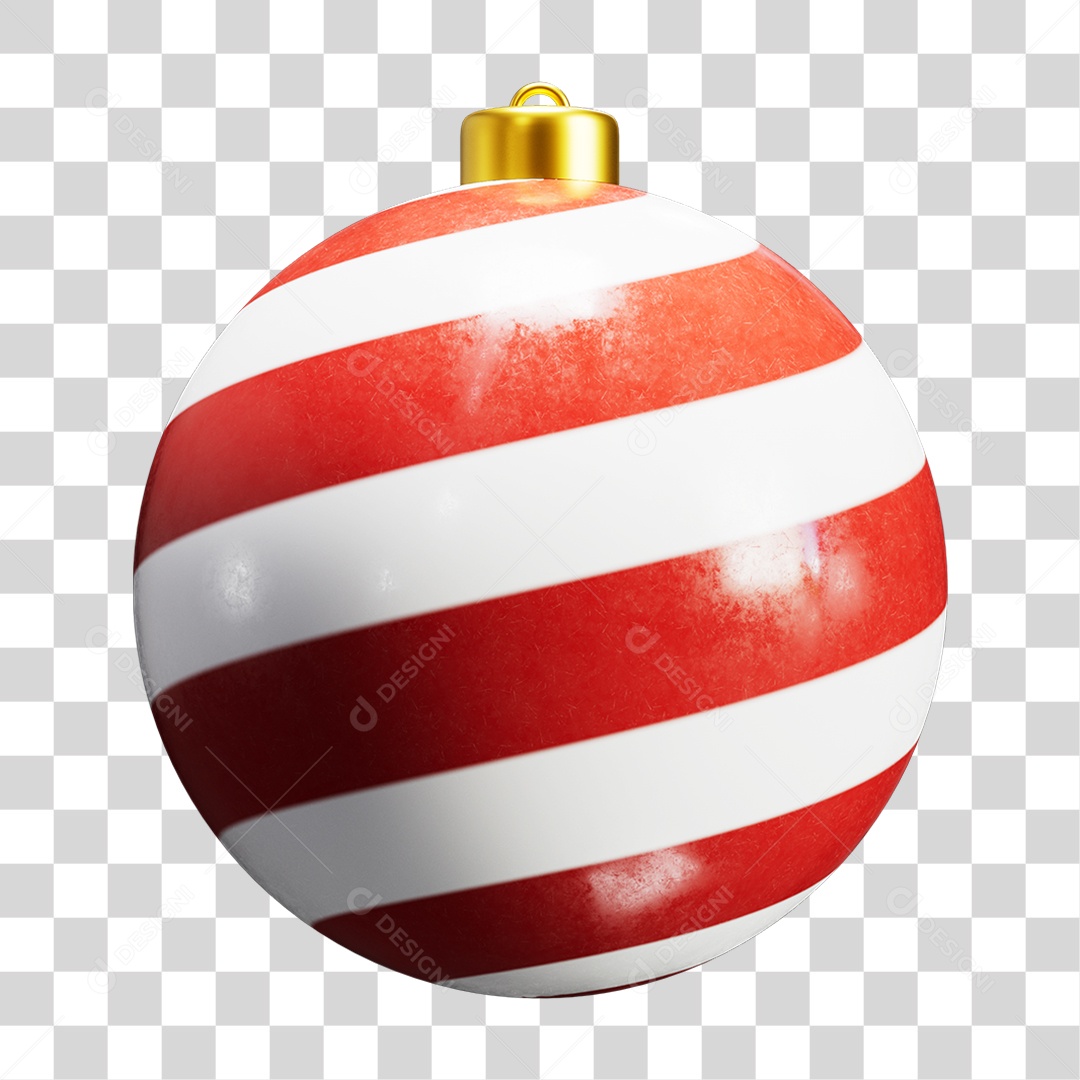 Bola de Natal Decoração PNG Transparente
