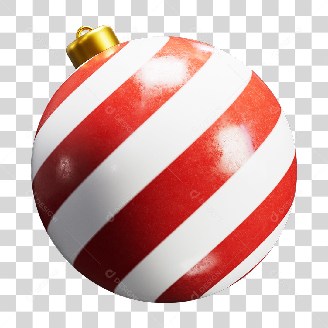 Bola de Natal Decoração PNG Transparente