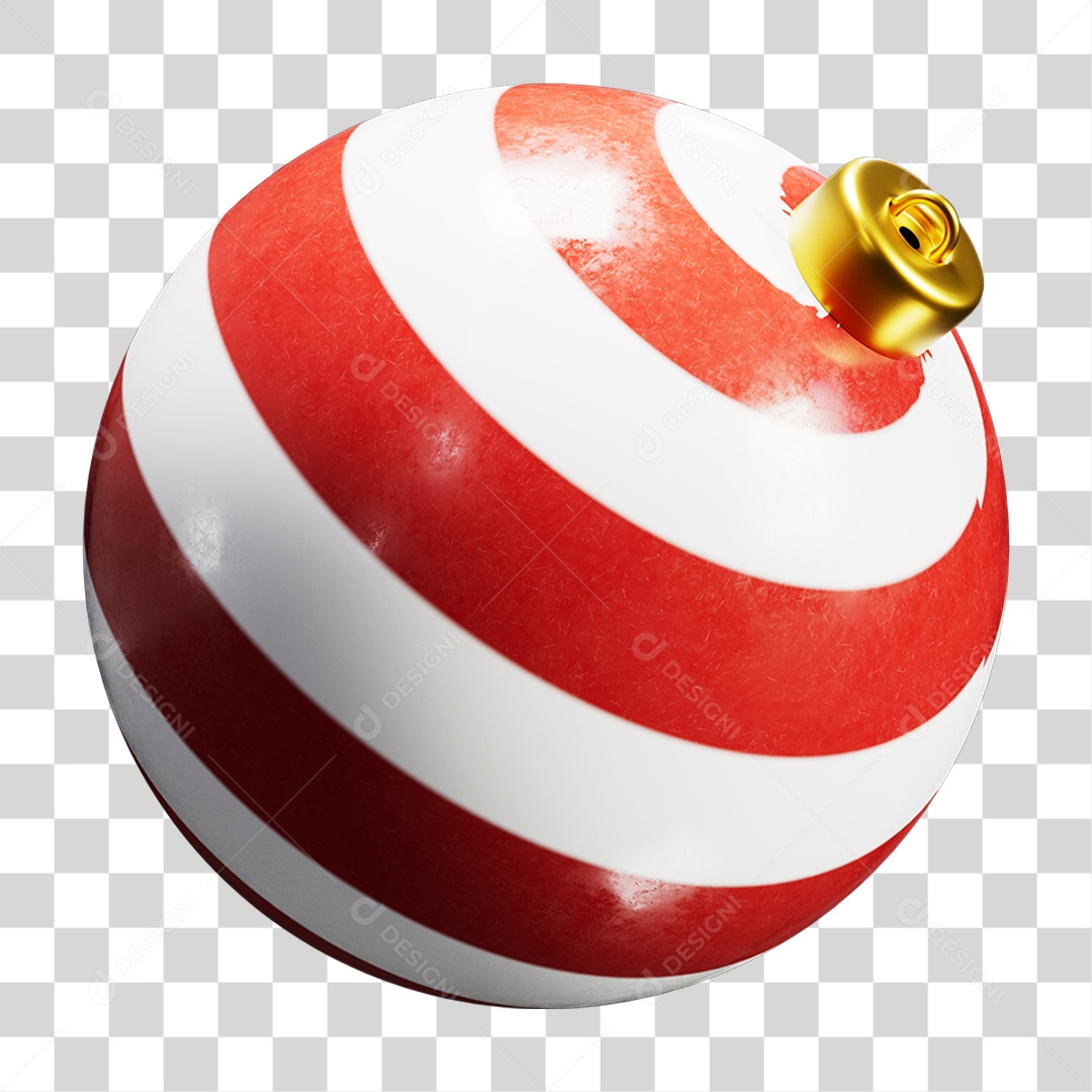 Bola de Natal Decoração PNG Transparente