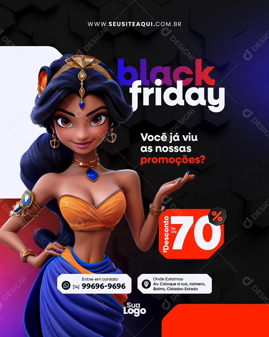 Black Friday Loja de Eletrônicos Social Media PSD Editável