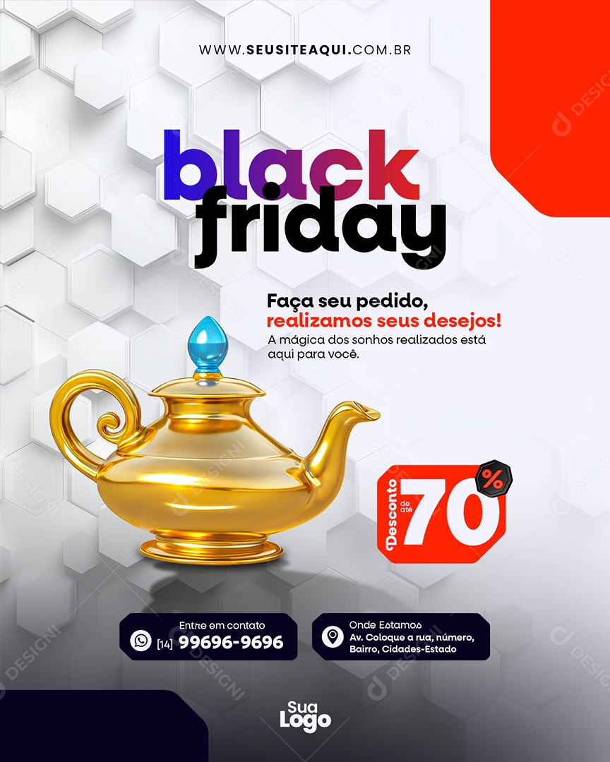 Black Friday Loja de Eletrônicos Social Media PSD Editável