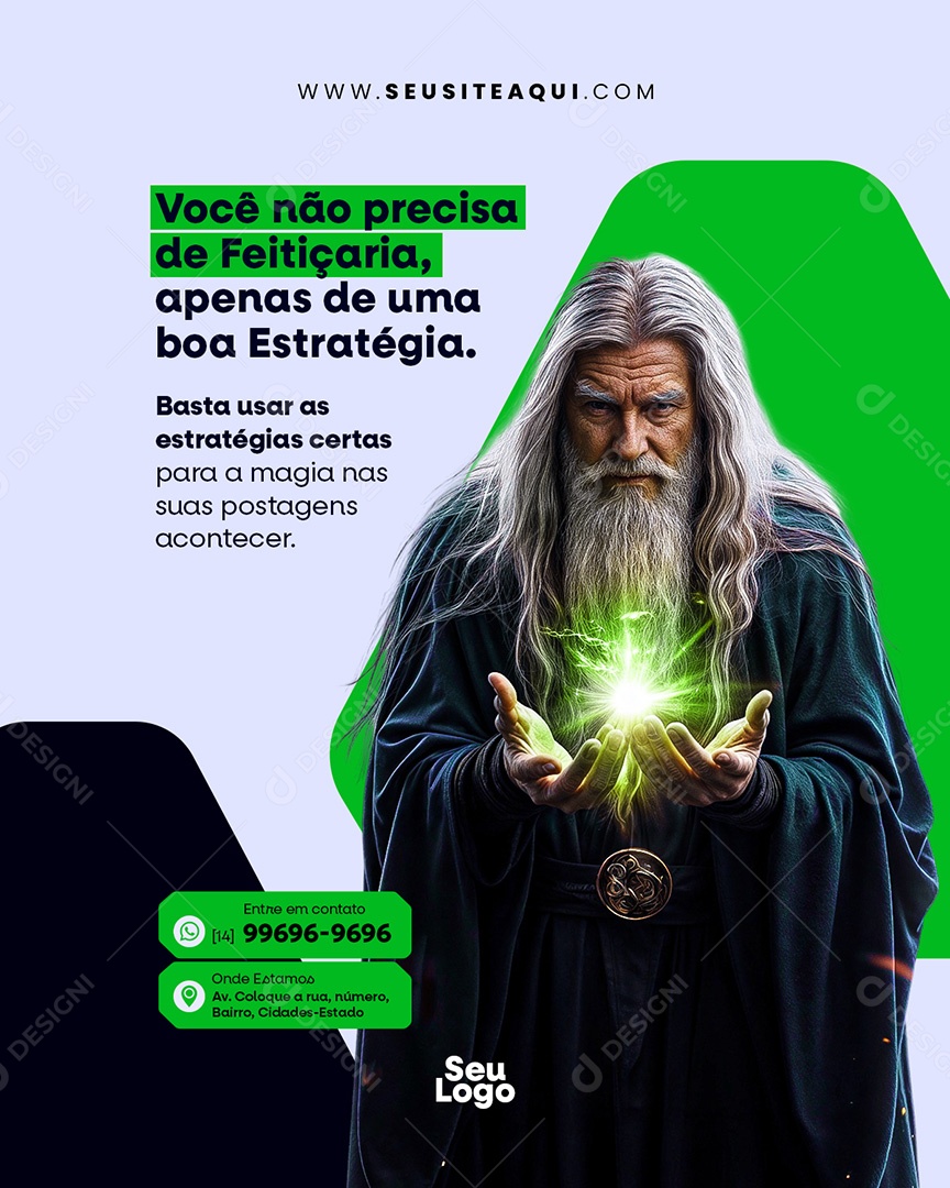 Gestor de trafego Estratégias Certas Social Media PSD Editável