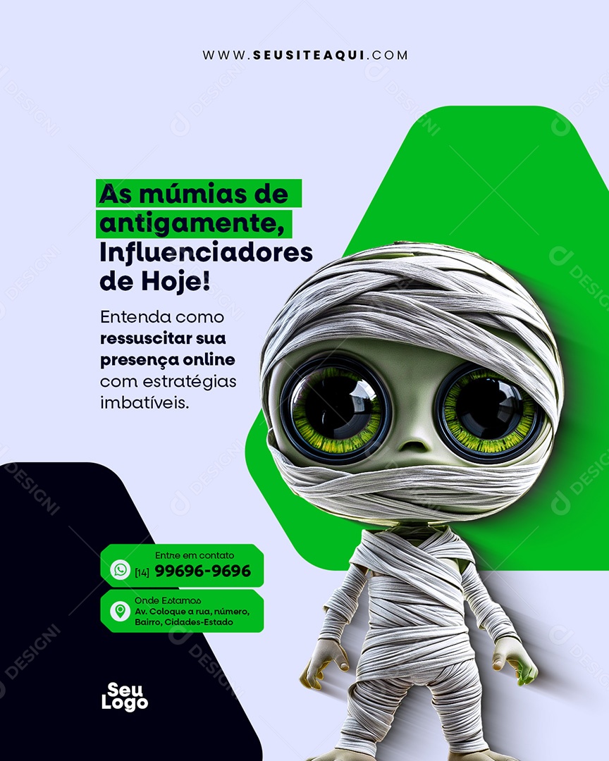 Gestor de trafego Estratégias Imbatíveis Sociais Social Media PSD Editável