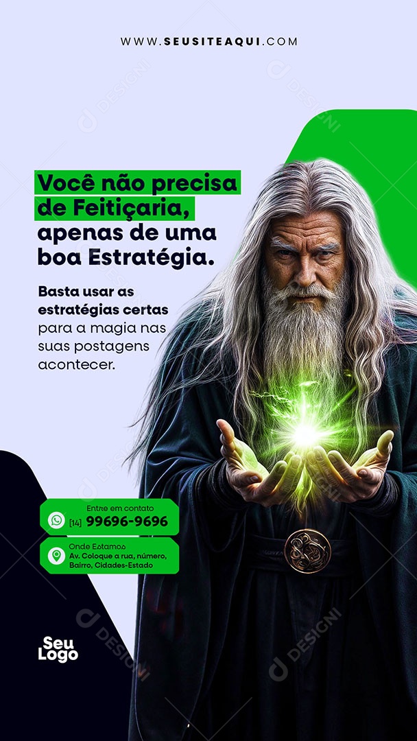 Story Gestor de trafego Estratégias Certas Social Media PSD Editável