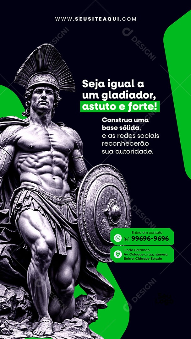 Story Gestor de trafego Construa Uma Base Sólida Social Media PSD Editável