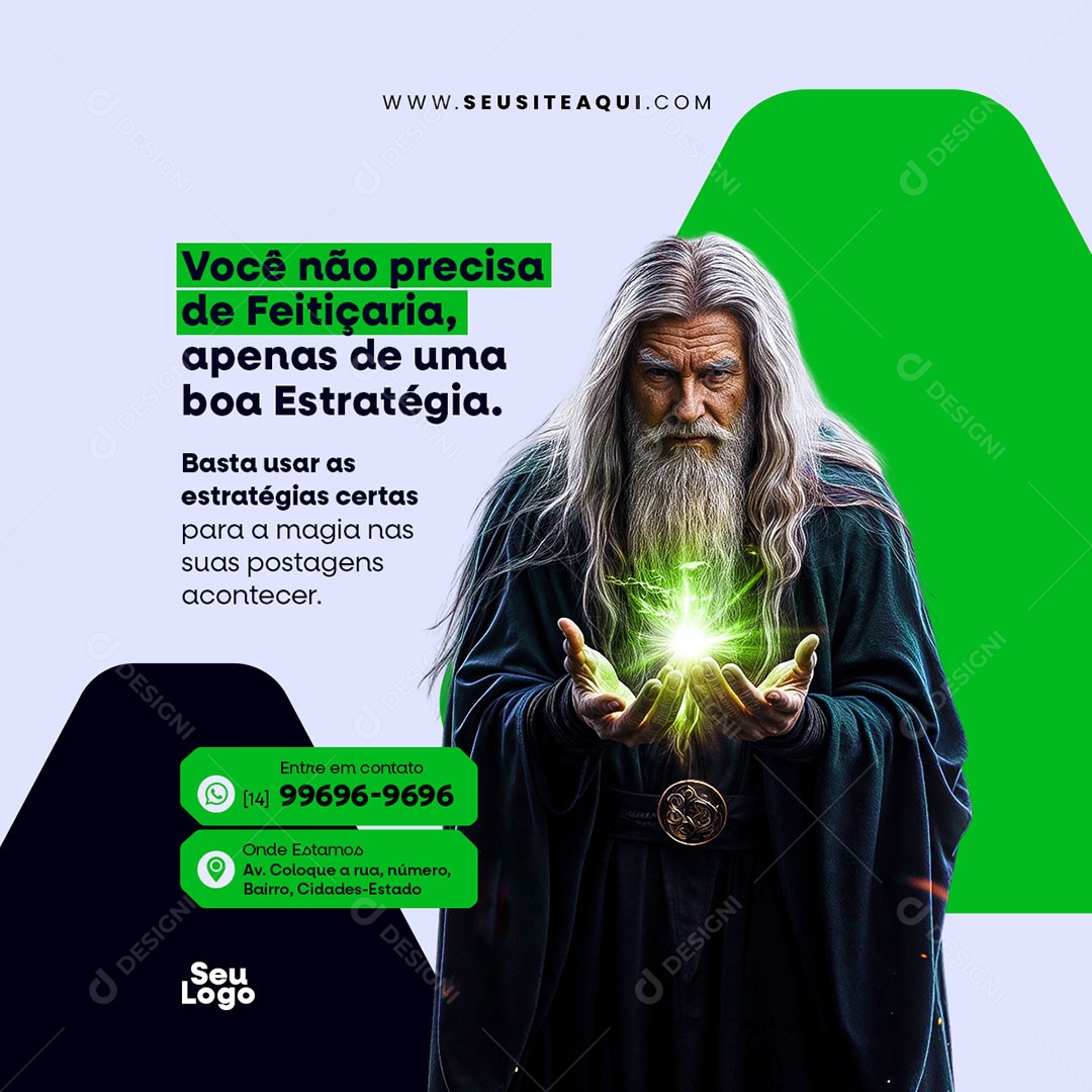 Gestor de trafego Estratégias Certas Social Media PSD Editável