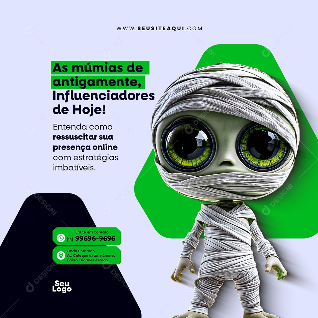 Gestor de trafego Estratégias Imbatíveis Sociais Social Media PSD Editável