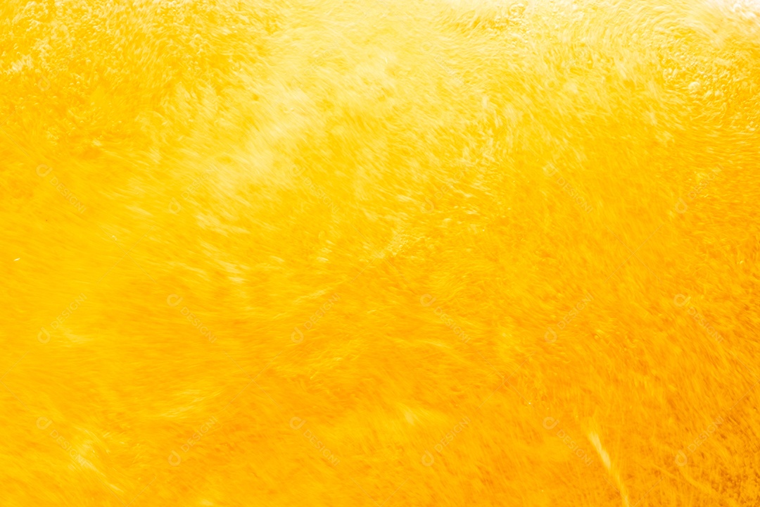 Close up brilhante laranja óleo ou textura de respingos de cerveja e ondas da natureza belas ondas curvas e pequenas bolhas suaves para design gráfico e fundo