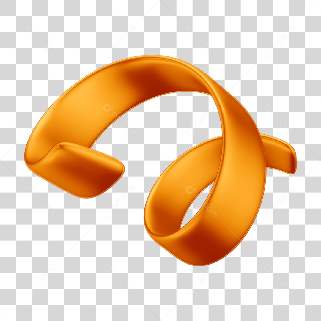 Elemento 3D Fita Decoração de Carnaval PNG Transparente