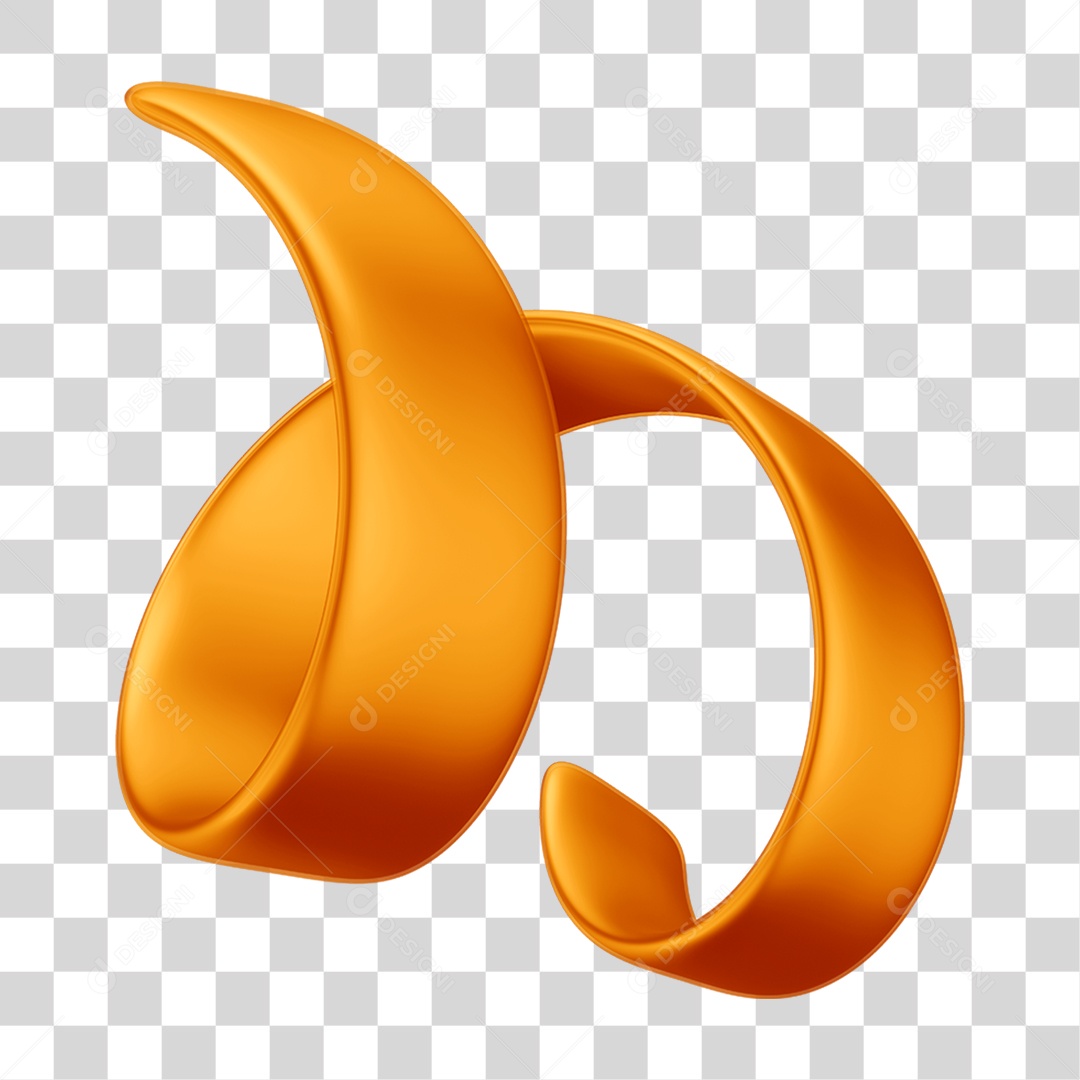 Elemento 3D Fita Decoração de Carnaval PNG Transparente