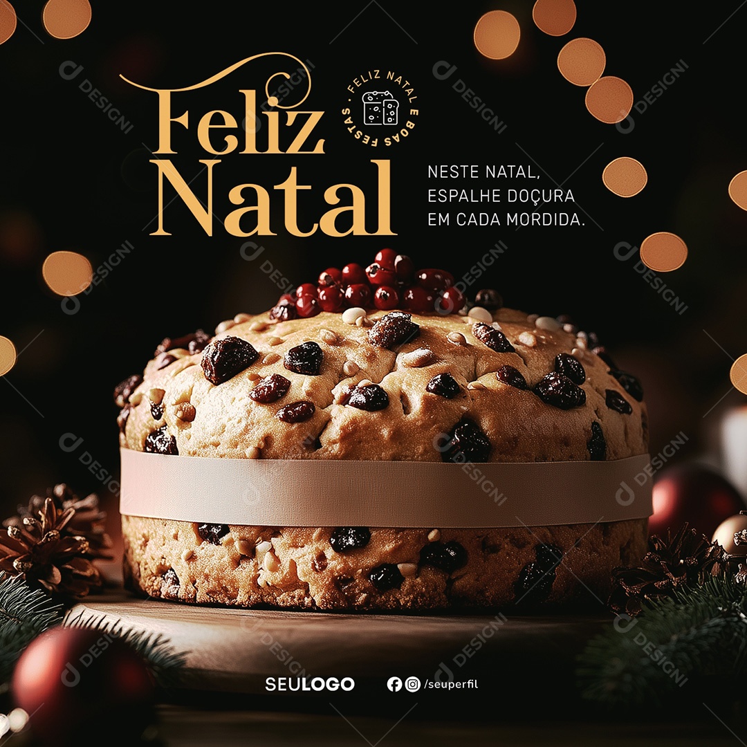 Merry Christmas This Christmas Sword Social Media PSD Editable