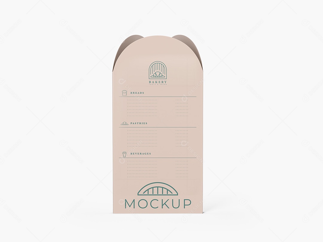 Menu de Mesa Mockup PSD Editável