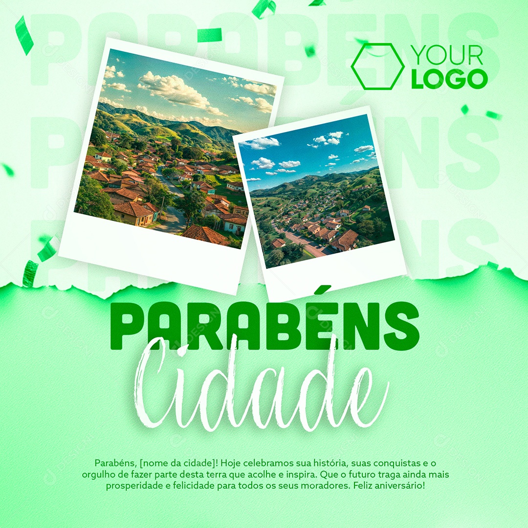 Post Social Media Aniversário da Cidade PSD Editável