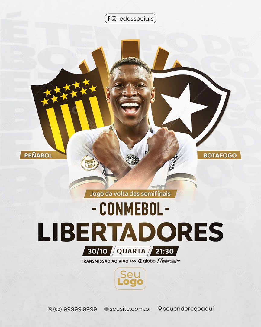 Libertadores Jogo Da Volta Das Semifinais Social Media PSD Editável