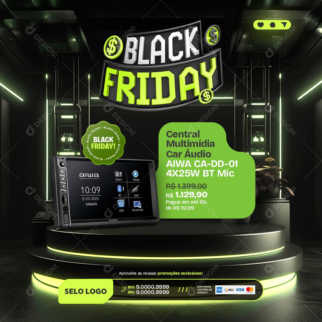 Black Friday Loja Eletrônicos Social Media PSD Editável