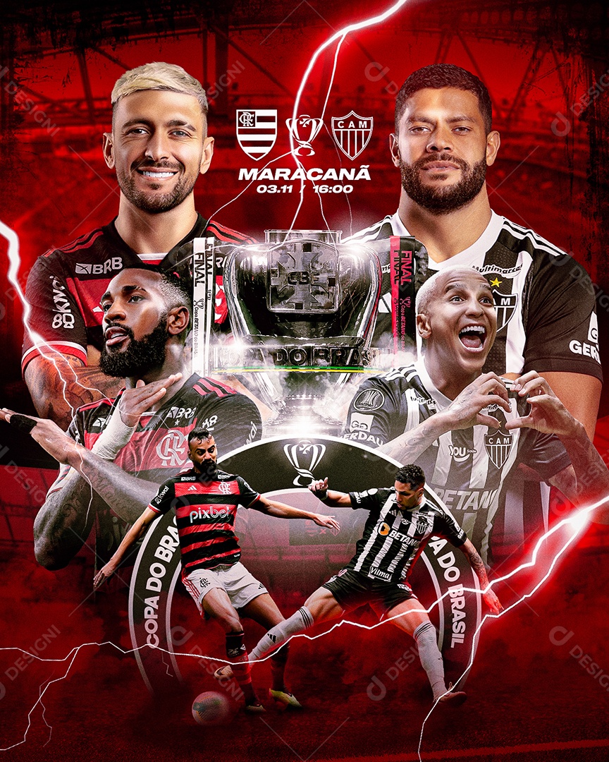 Feed Flyer Jogo De Futebol Social Mídia PSD Editável