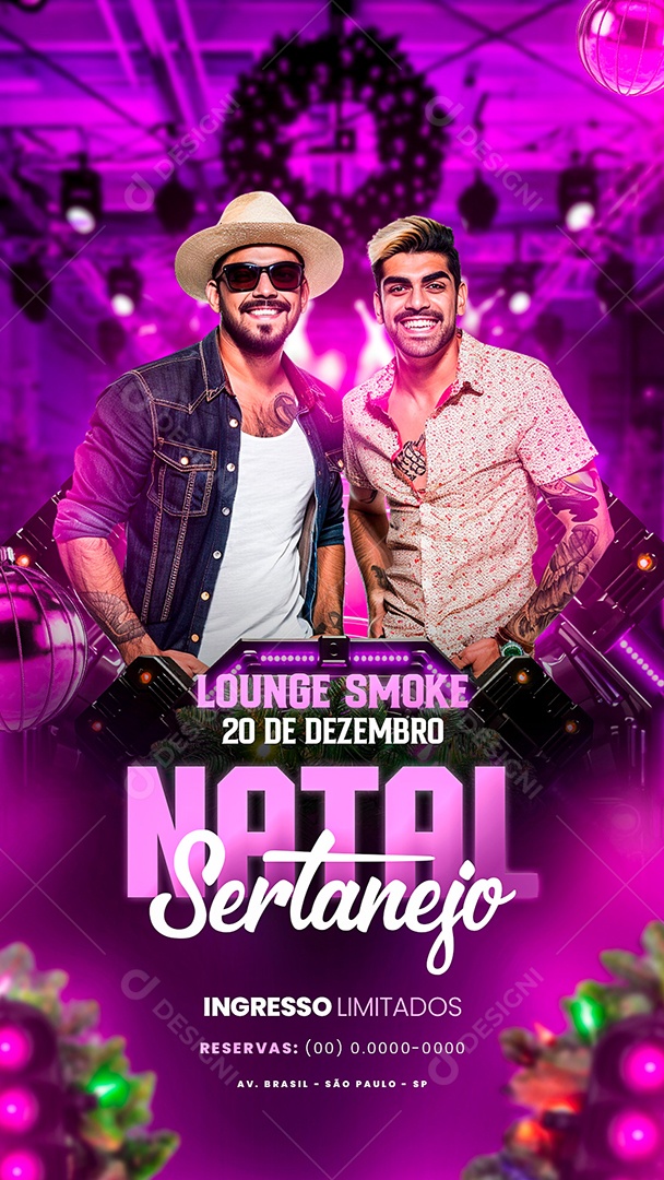 Story Flyer Natal Sertanejo Social Media PSD Editável