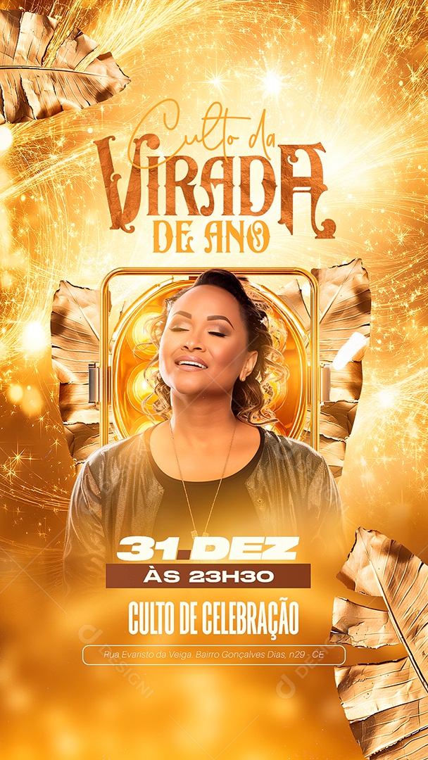 Story Flyer Gospel Crop of Social Year Media PSD Editable