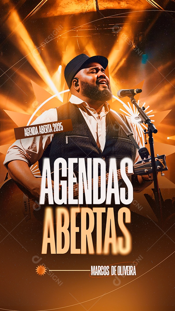 Story Flyer Gospel Agendas Abertas Agenda Aberta 2025 Social Media PSD Editável