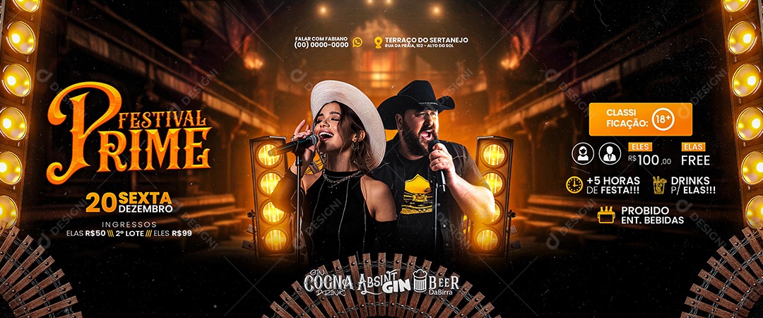 Carrossel Festival Prime Social Media PSD Editável