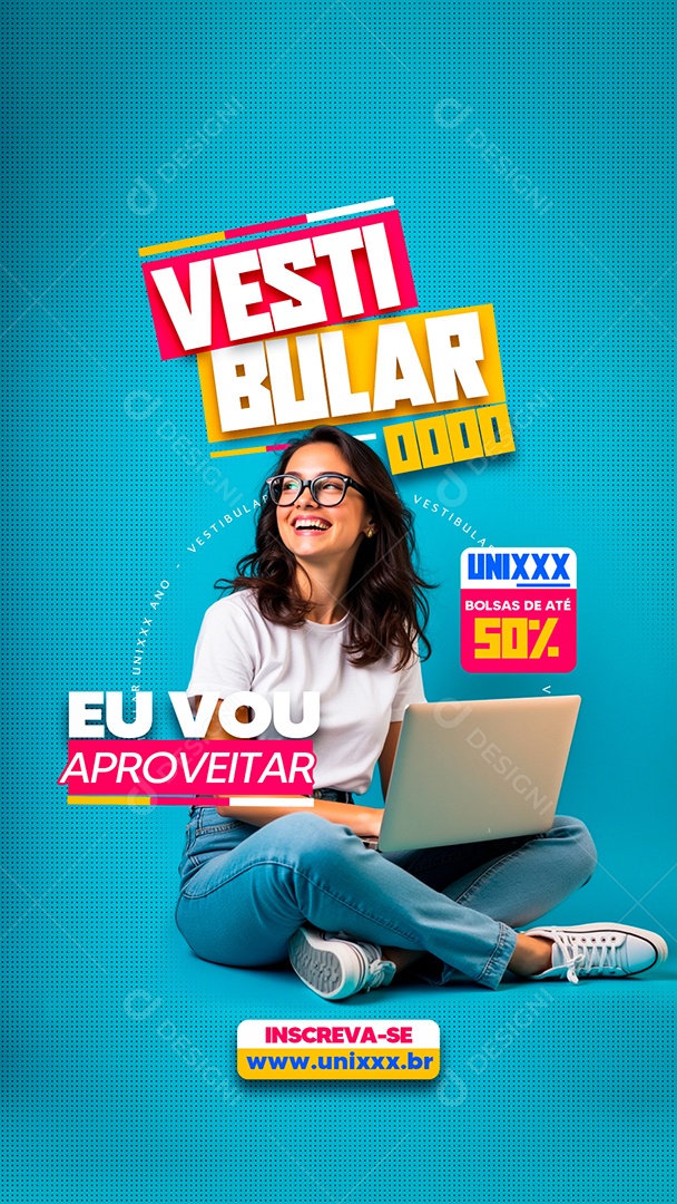 Story Vestibular Eu Vou Aproveitar  Social Media PSD Editável