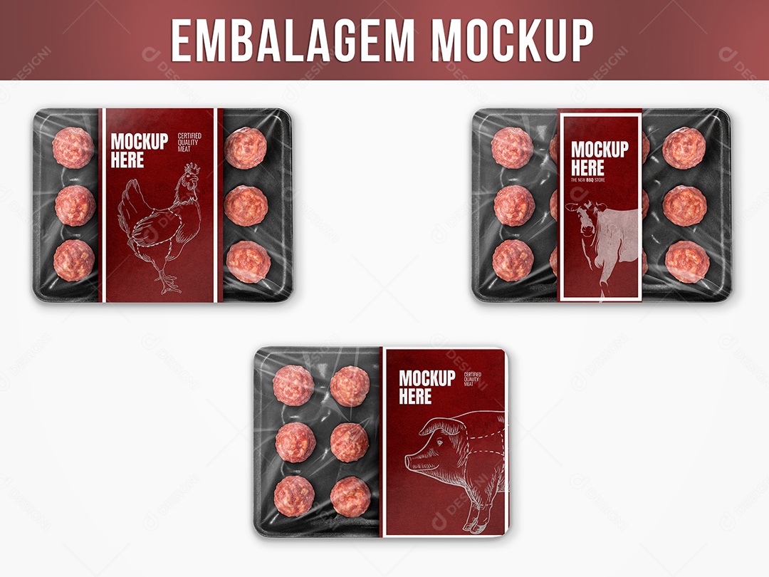 Embalagem Mockup PSD Editável