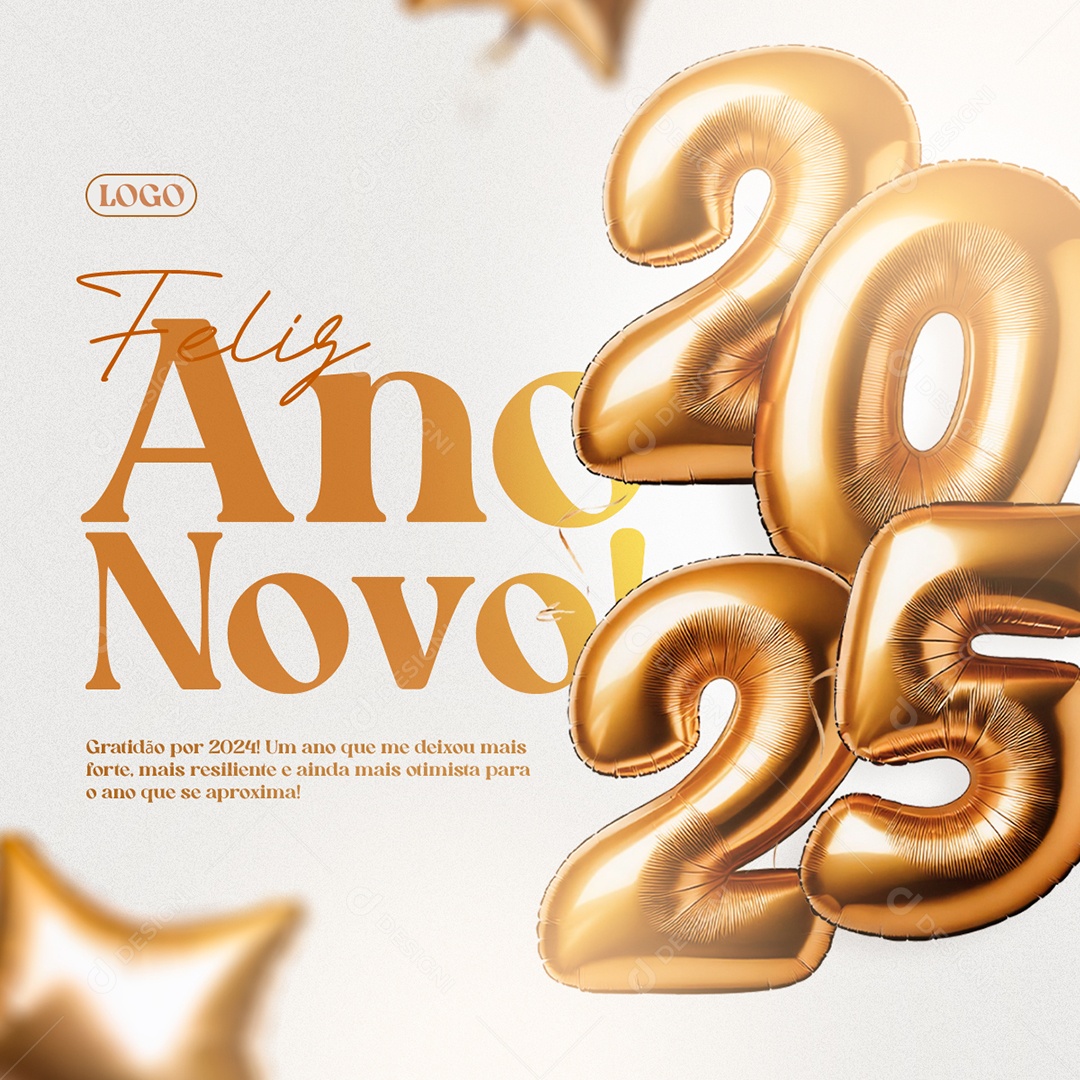 Feliz Ano Novo 01 de Janeiro Social Media PSD Editável