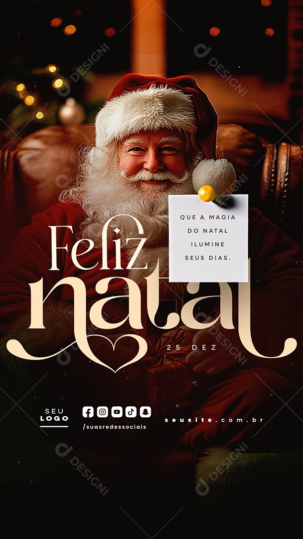 Merry Christmas 25 December Social Media PSD Editable