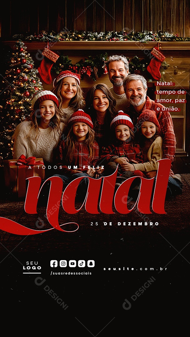 Merry Christmas 25 December Social Media PSD Editable