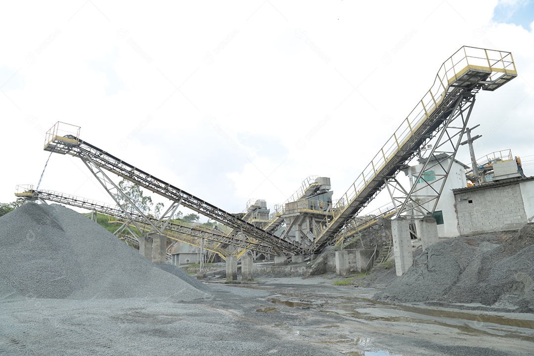 Fábrica de mineração de ferro