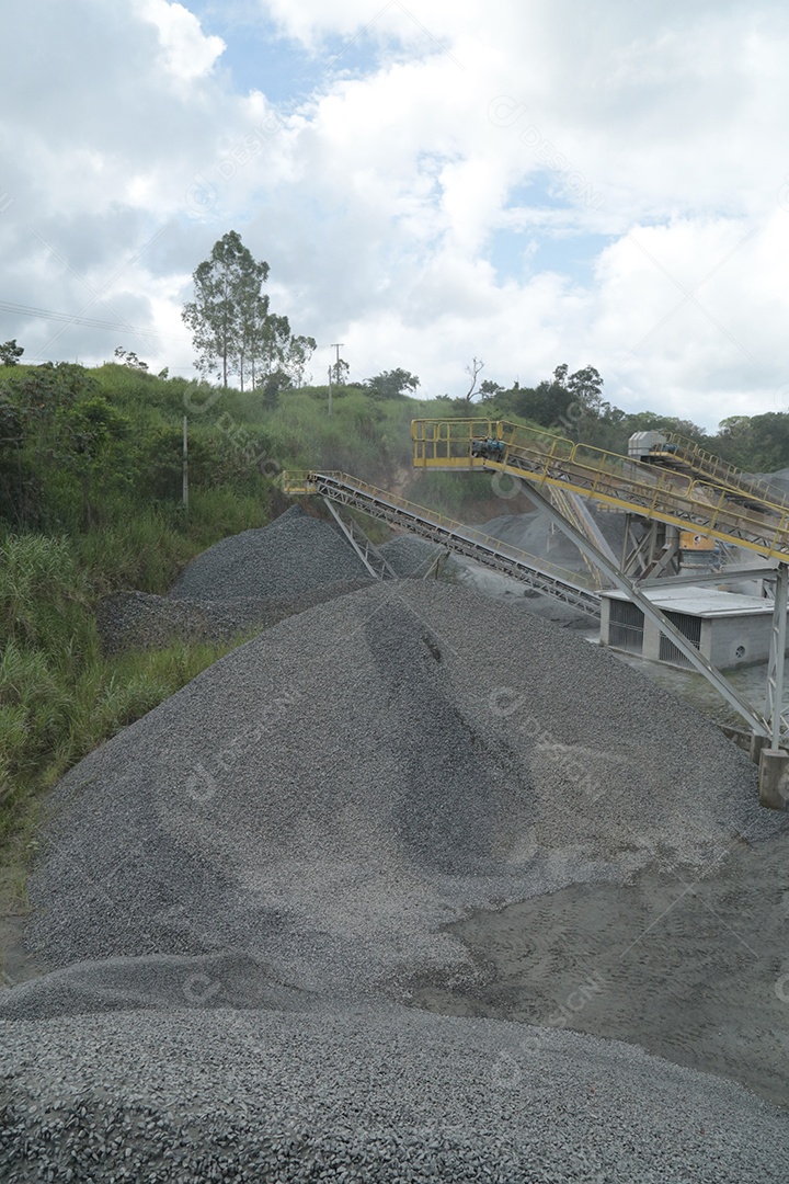 Fábrica de mineração de ferro