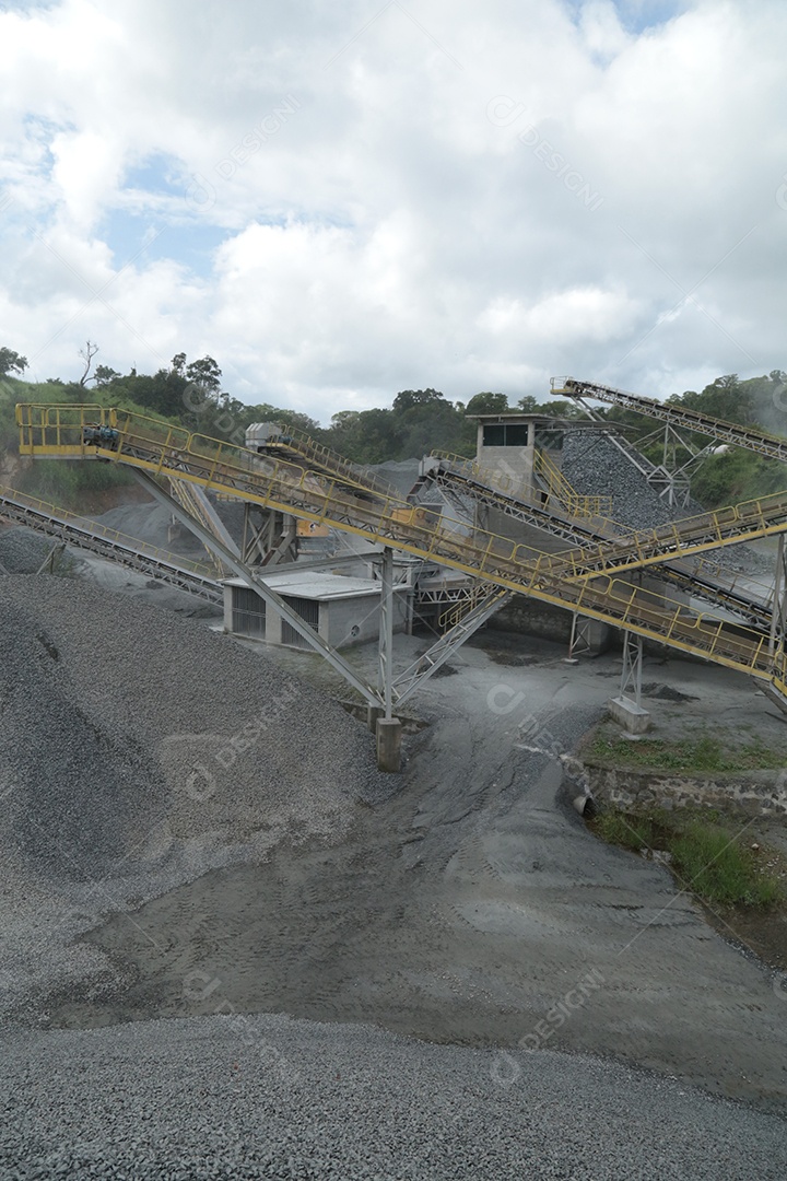 Fábrica de mineração de ferro