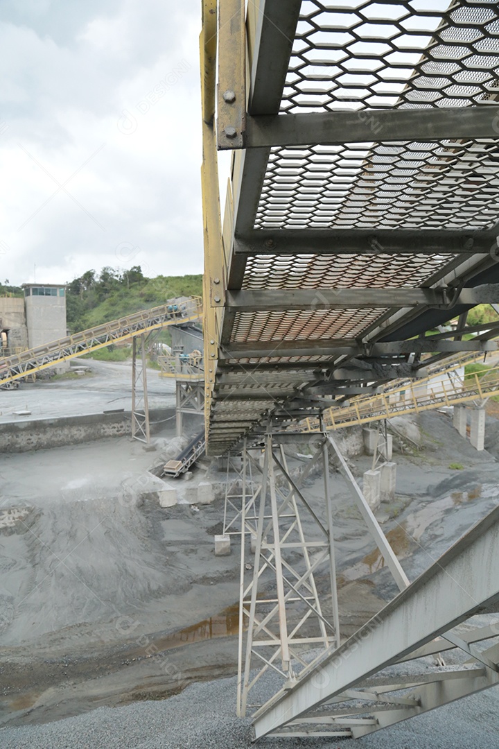 Fábrica de mineração de ferro