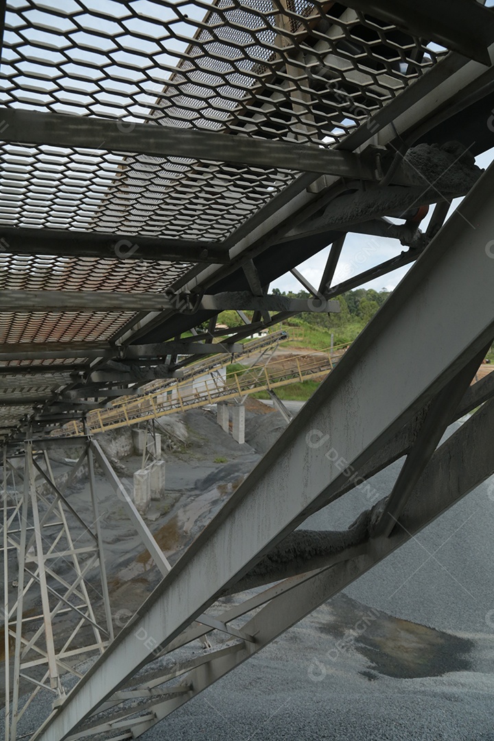 Fábrica de mineração de ferro