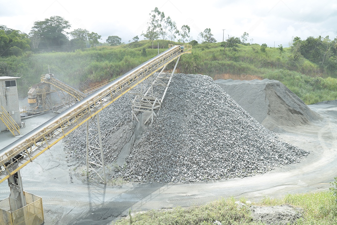 Britador em uma mineradora