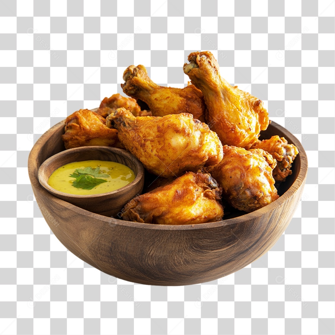 Porção de Frango Frito PNG Transparente