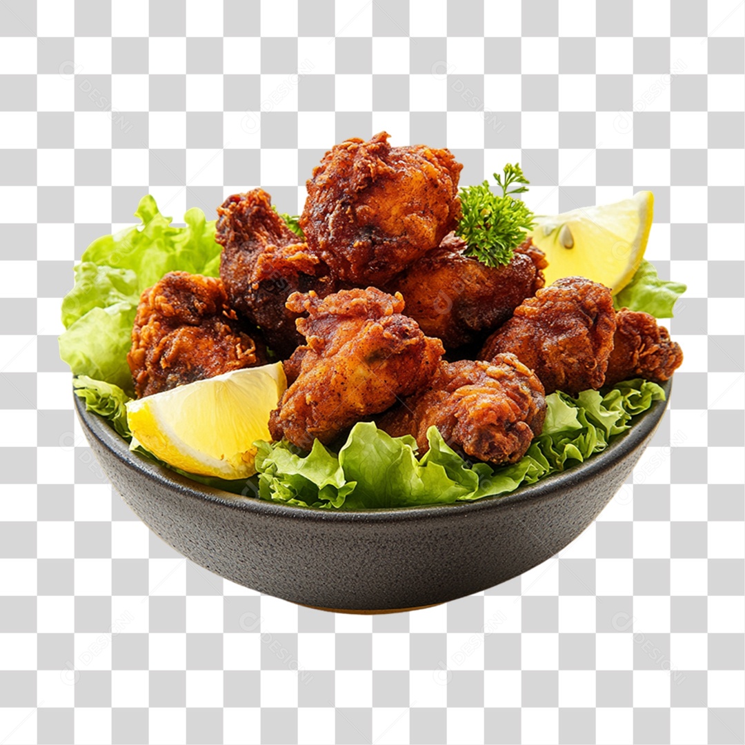 Porção de Frango Frito PNG Transparente