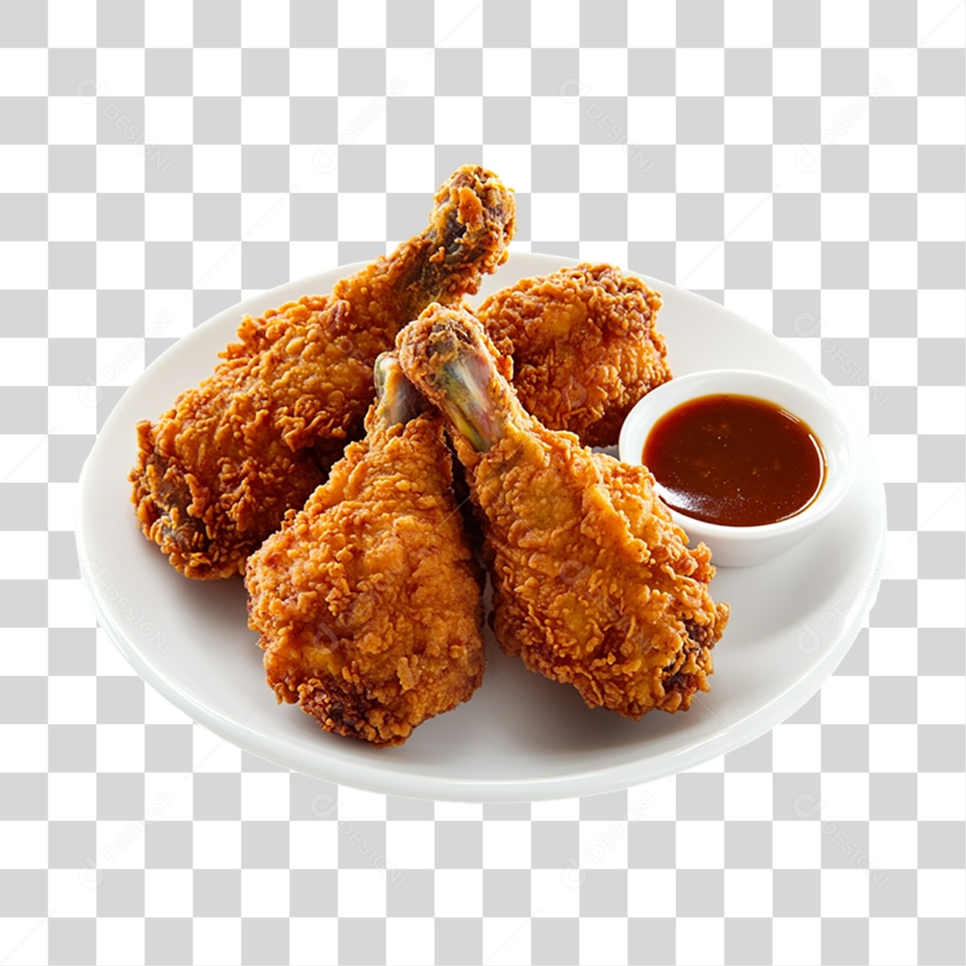 Porção de Frango Frito PNG Transparente