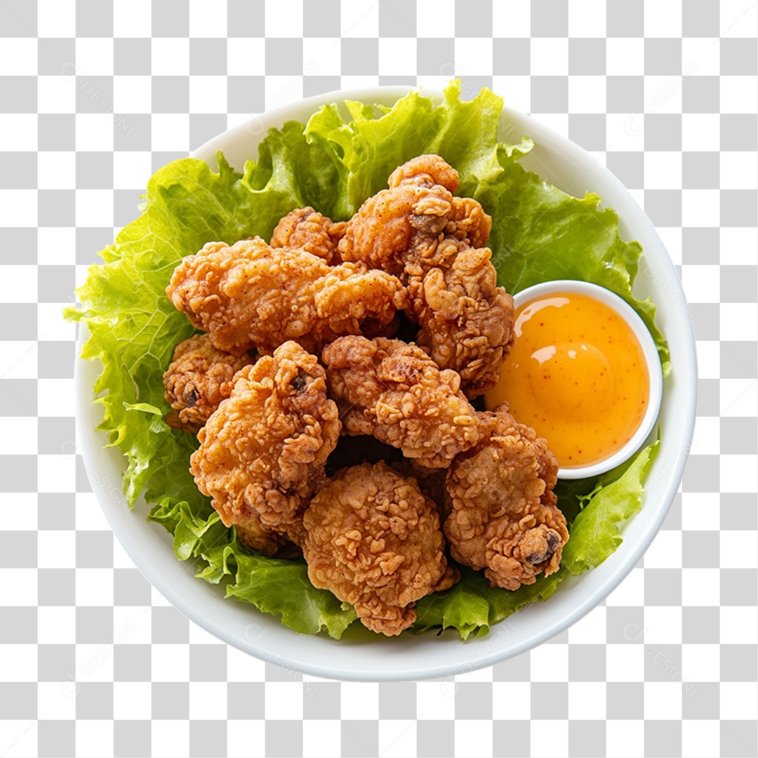 Porção de Frango Frito PNG Transparente